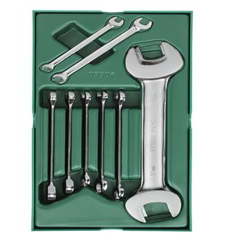 工具托组套-10件双开口扳手及两用扳手