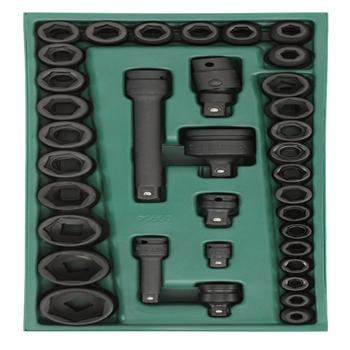 工具托组套-36件3/8"x1/2"系列风动套筒