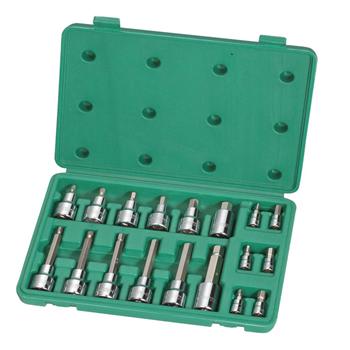 18件6.3x12.5MM系列六角旋具套筒组套