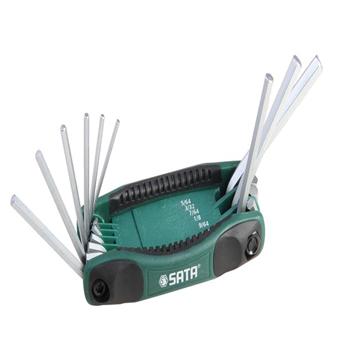 9件折叠式英制内六角扳手组套