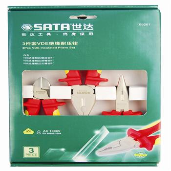 3件VDE绝缘耐压钳组套