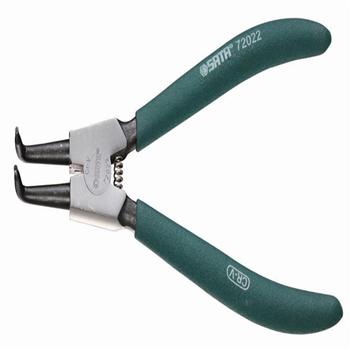 德式轴用曲口卡簧钳7"