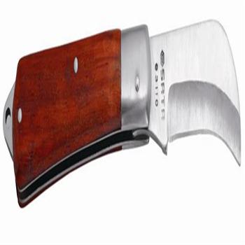 弯刃木柄电工刀70MM