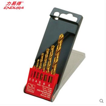 6件套直柄镀钛高速钢麻花钻